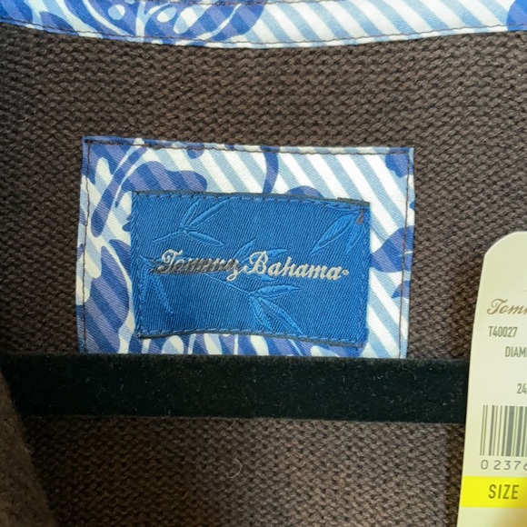 Tommy Bahama Men Cashmere Cotton Mix Half Zipper Sweater Size M - Picture 4 of 10